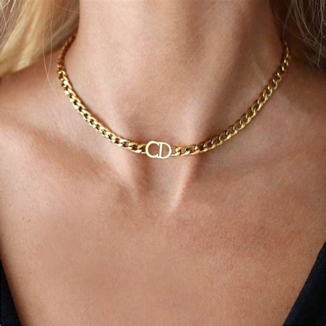 dior petit choker necklace|christian Dior choker necklace gold.